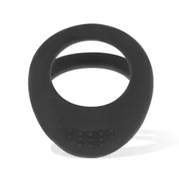 Silicone cock ring set OHMAMA FETISH, double ring, sizes 3.5 and 4.5 cm, black