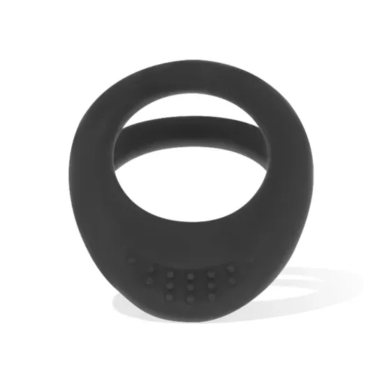 Pacco da due anelli penieni in silicone OHMAMA FETISH, nero, 3.5 e 4.5 cm