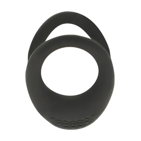 Pack de dos anillos de silicona para pene OHMAMA FETISH, negro, tallas 3.5 y 4.5 cm