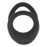 Silicone cock ring set OHMAMA FETISH, double ring, sizes 3.5 and 4.5 cm, black
