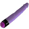 Realistic vibrator BAILE 23 cm lilac soft texture with pronounced veins