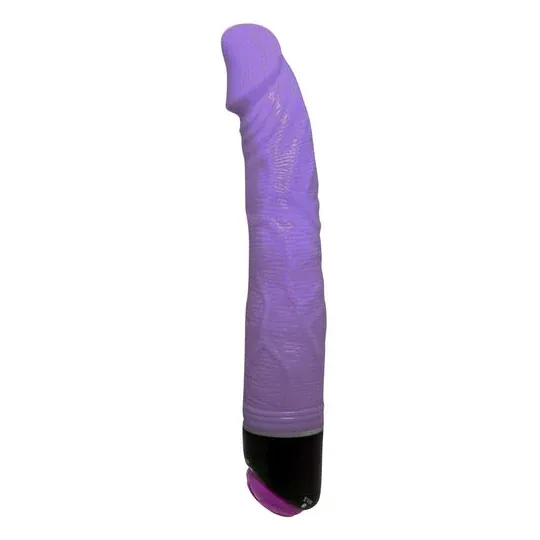 Realistischer Vibrator BAILE 23 cm lila weiche Textur mit ausgeprägten Adern