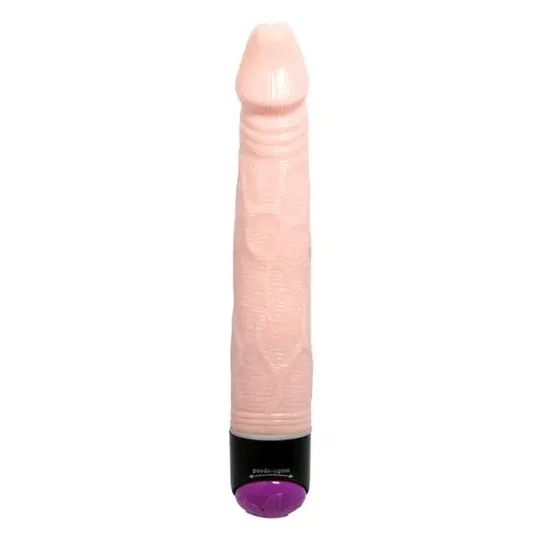 Vibratore realistico BAILE 23 cm colore naturale, vene marcate, glande dettagliato, texture morbida, giocattolo sessuale per adu