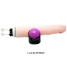 BAILE realistic vibrator 23 cm natural skin tone, pronounced veins, detailed glans, soft texture, adult sex toy