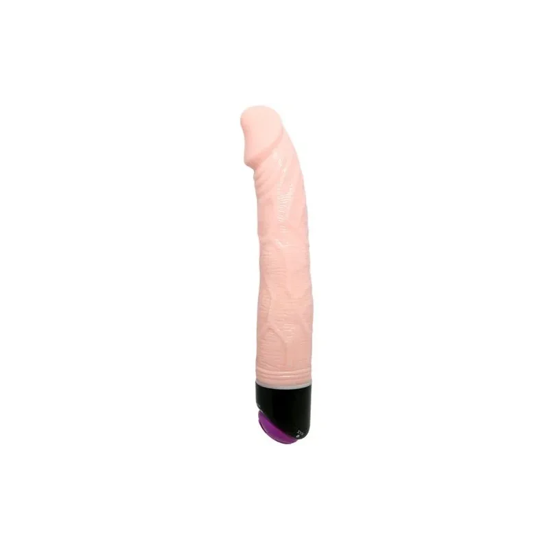 BAILE realistischer Vibrator 23 cm naturfarben, mit ausgeprägten Adern, detaillierter Eichel, samtige Textur, Sexspielzeug für E
