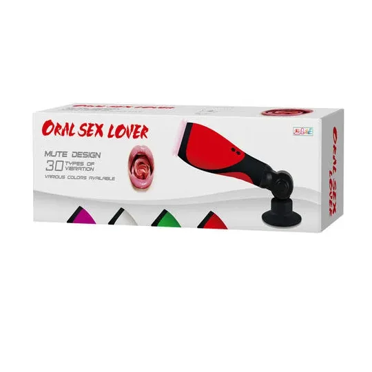 Herren-Masturbator Baile For Him in Hautfarbe mit Saugfuß und 30 Vibrationsmodi.