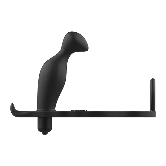 Plug anal vibrant avec anneau en silicone noir Addicted Toys - stimulateur anal pour hommes