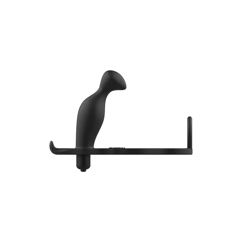 Plug anal vibrant avec anneau en silicone noir Addicted Toys - stimulateur anal pour hommes