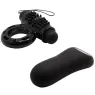 Anneau vibrant télécommandé Baile For Him noir, 20 fonctions pour couple