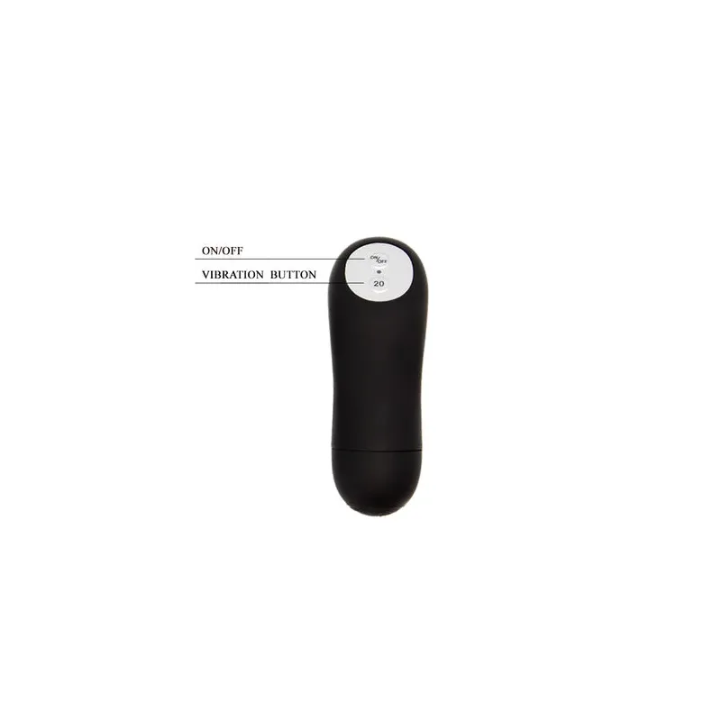Anillo vibrante teledirigido Baile For Him negro, 20 funciones para pareja