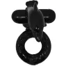 Vibrationsring Baile For Him schwarz mit Delfin-Klitorisstimulator, starke Vibrationen aus Silikon