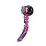 Anneau vibrant double stimulation Baile For Him rose avec 10 rythmes de vibration et languette anale.