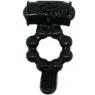 Anillo vibrador negro BAILE FOR HIM Sweet Ring de doble estimulación con conejo clitorídeo de silicona
