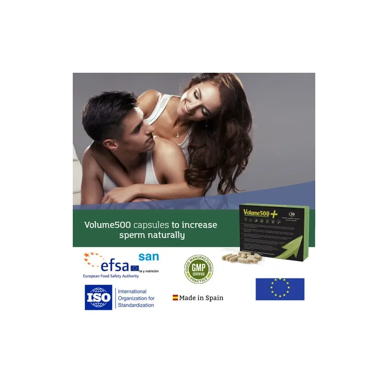 Integratore alimentare 500COSMETICS Volume 500, 30 compresse, per aumentare il volume e la qualità dello sperma