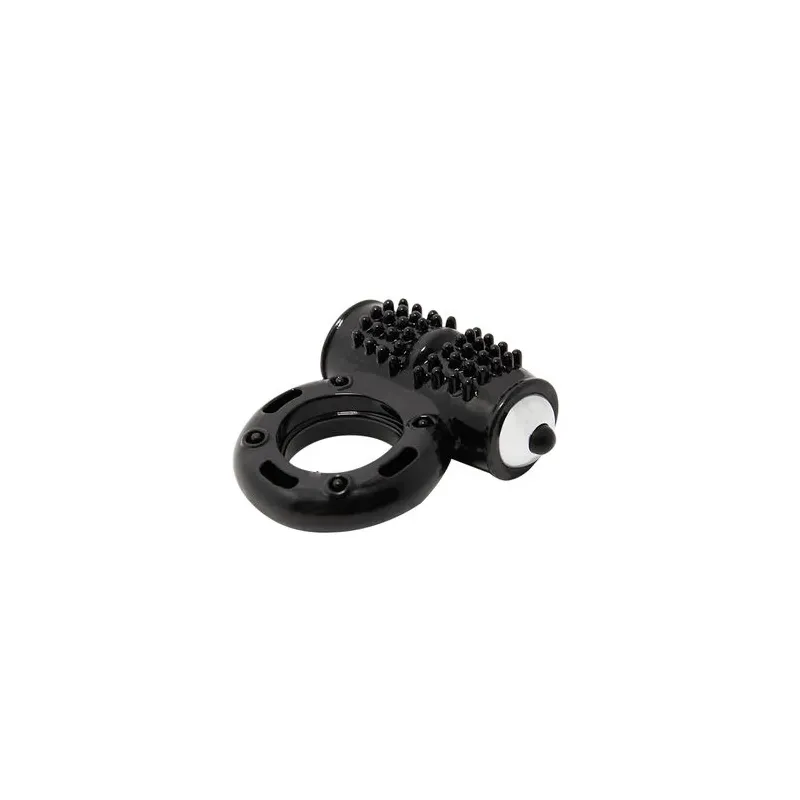 Anello penieno vibrante Baile For Him, flessibile con 10 velocità, su fondo bianco