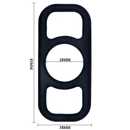 Lot de 3 anneaux érecteurs en silicone Baile for Him, bagues pour améliorer l'érection et retarder l'éjaculation.