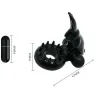 Black vibrating ring Baile For Him Sweet Ring with bunny for clitoral stimulation