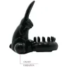 Anello vibrante nero Baile For Him Sweet Ring con coniglio per stimolazione clitoridea