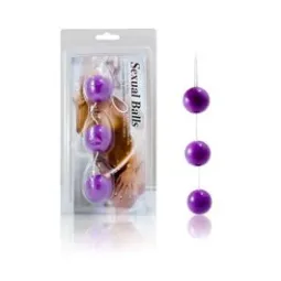 Baile Stimulating palline anali set da 3 ABS lilla anello per estrazione lenta e stimolazione anale
