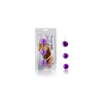 Baile Stimulating Analkugeln Set aus 3 ABS lila Ring zur langsamen Extraktion und analen Stimulation