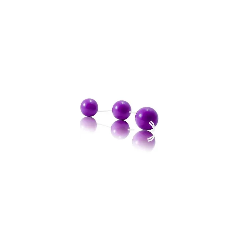 Baile Stimulating palline anali set da 3 ABS lilla anello per estrazione lenta e stimolazione anale