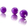 Lot de 3 boules anales Baile Stimulating en ABS couleur lilas avec anneau pour extraction lente