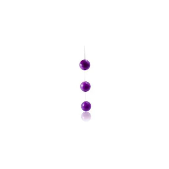 Baile Stimulating palline anali set da 3 ABS lilla anello per estrazione lenta e stimolazione anale