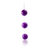 Baile Stimulating bolas anales set de 3 ABS lila anillo para extracción lenta y estimulación anal