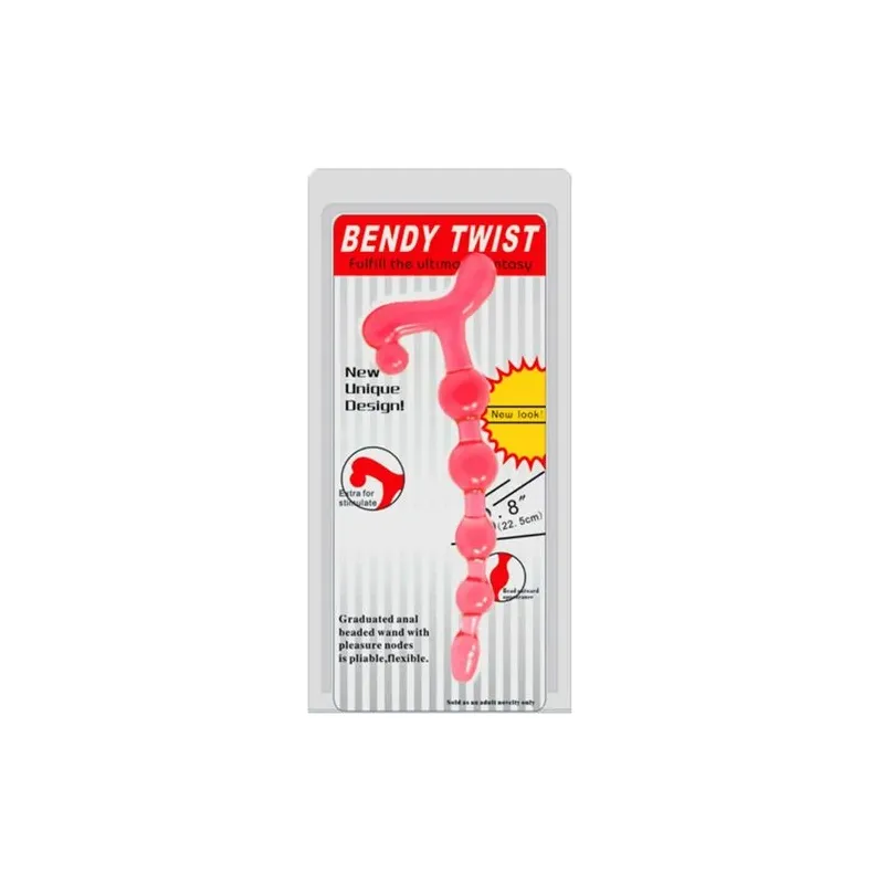 Flexible red anal beads Baile Anal, TPR material, submersible anal toy