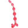 Flexible rote Analperlenkette Baile Anal, TPR-Material, wasserdicht