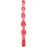 Chapelet anal flexible rouge Baile Anal, perles anales en TPR submersible