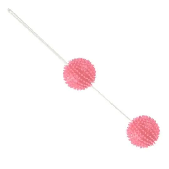 Boules de geisha texturées rose Baile Stimulating – renforcement musculaire plancher pelvien