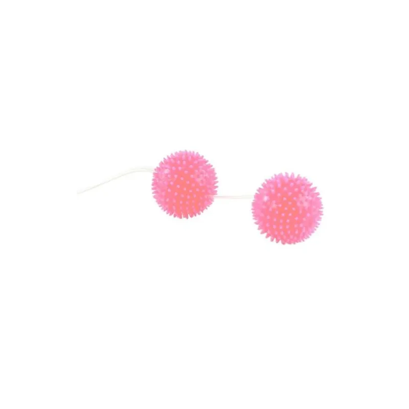 Boules de geisha texturées rose Baile Stimulating – renforcement musculaire plancher pelvien