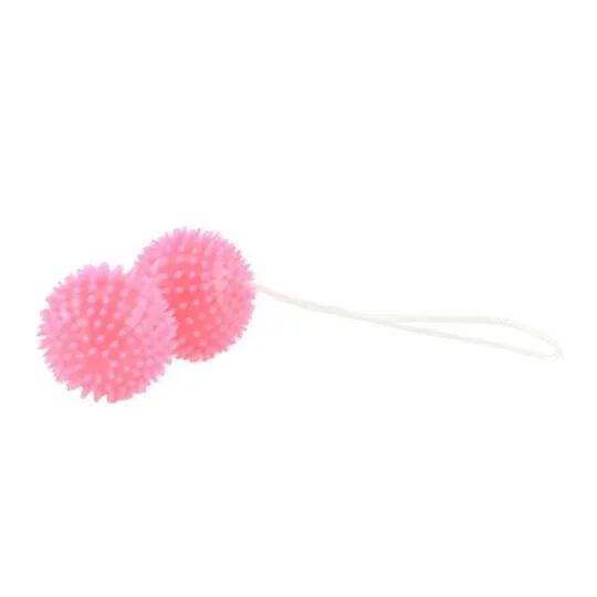 Bolas geisha texturizadas rosa Baile Stimulating para ejercicios de suelo pélvico