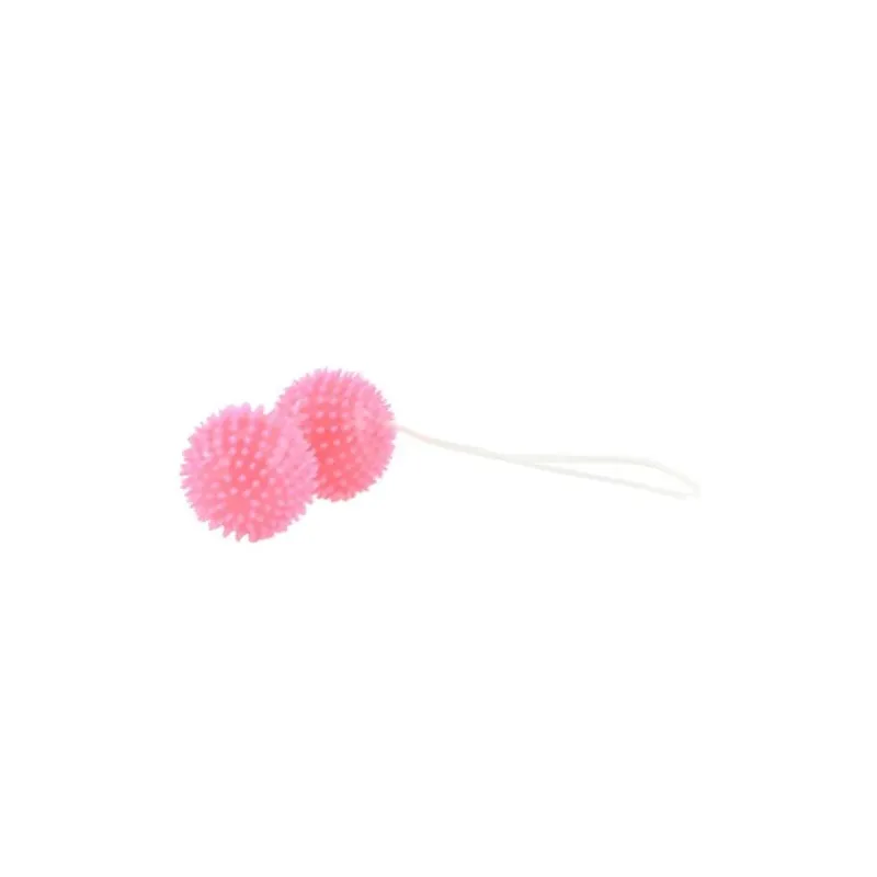 Textured pink geisha balls by Baile Stimulating for pelvic floor exercises