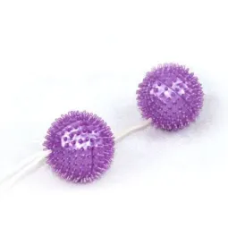 Palle Kegel strutturate viola Baile Stimulating, con punte per rinforzo pavimento pelvico