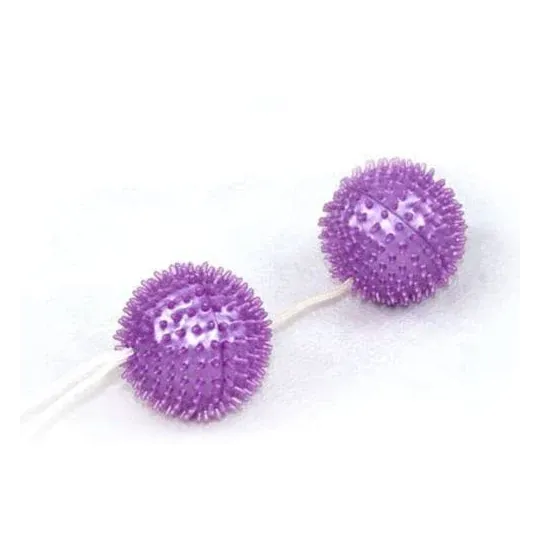 Boules de Kegel texturées violet Baile Stimulating, pointes pour renforcement pelvien