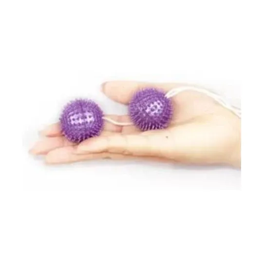 Boules de Kegel texturées violet Baile Stimulating, pointes pour renforcement pelvien