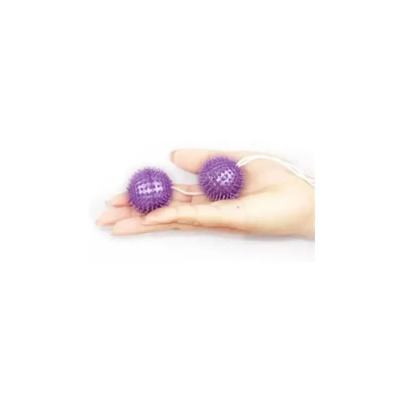 Bolas Kegel texturizadas púrpura Baile Stimulating, con puntas para fortalecer suelo pélvico