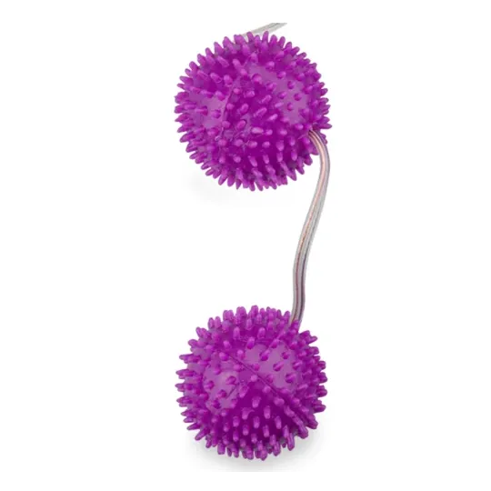 Boules de Kegel texturées violet Baile Stimulating, pointes pour renforcement pelvien