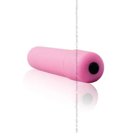 Pink silicone bullet vibrator 10 functions Baile Stimulating full view