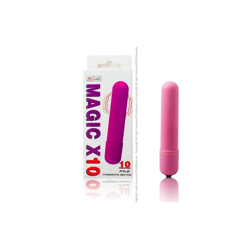 Uovo vibrante silicone rosa 10 funzioni Baile Stimulating vista d'insieme