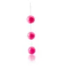 Lot de 3 boules anales Baile Stimulating en ABS rose avec anneau de retenue