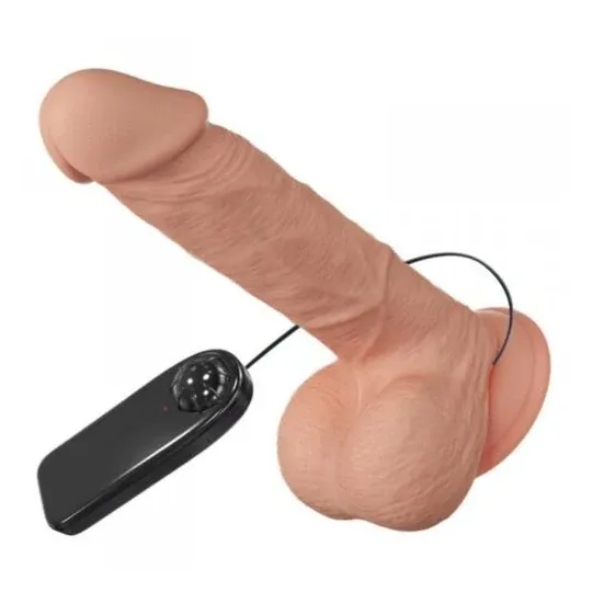 Realistischer Vibrator Baile Belle Rencontre Bahamut in Hautfarbe 21,8 cm mit Saugnapf
