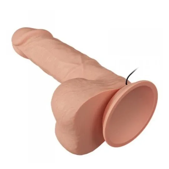 Realistic vibrator Baile Belle Rencontre Bahamut in skin tone 21.8 cm with suction cup