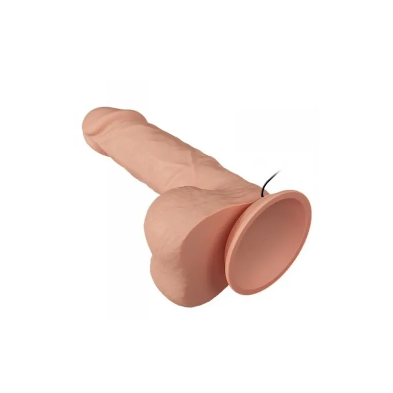 Gode vibrant réaliste Baile Belle Rencontre Bahamut en couleur naturelle de 21,8 cm avec ventouse