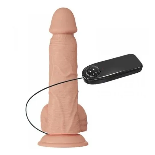 Realistic vibrator Baile Belle Rencontre Bahamut in skin tone 21.8 cm with suction cup
