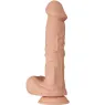 Realistischer Dildo Baile Dildos 26 cm, hautfarben, flexibel mit Saugnapf und weichen Hoden