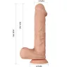 Dildo realistico Baile Dildos 26 cm, color carne, flessibile con ventosa e testicoli morbidi
