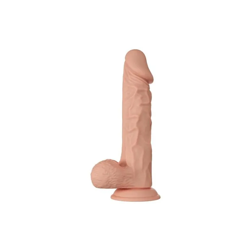 Baile realistic dildo 24 cm with suction cup, natural color, realistic texture and testicles